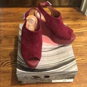 Jeffery Campbell Wedge Heel wine snake